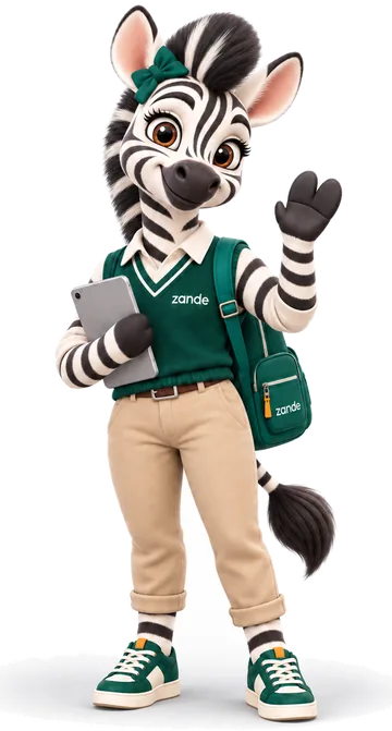 Zande, the Zande guide, waving